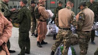 В воинскую часть мобилизованным из Александровского округа передали посылки с предметами первой необходимости