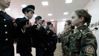 Вице-кадеты приняли присягу в кадетской школе имени генерала А. Ермолова в Ставрополе