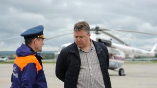Губернатор Ставрополья и специалисты МЧС облетели «паводковые» территории