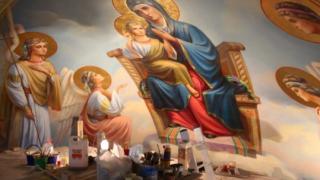 Роспись алтаря Казанского кафедрального собора в Ставрополе завершили художники