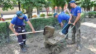 В пострадавших от наводнения районах Ставрополья наводят порядок